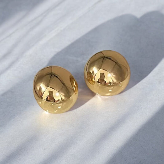 BALL EARRING - GOLD